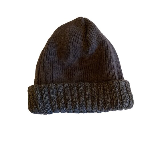 Thinsulate Gray Knit Stocking Ski Hat Cap One Size Fleece Lined - Picture 6 of 6